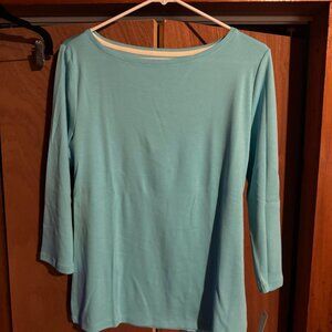 Teal Talbots long sleeve shirt